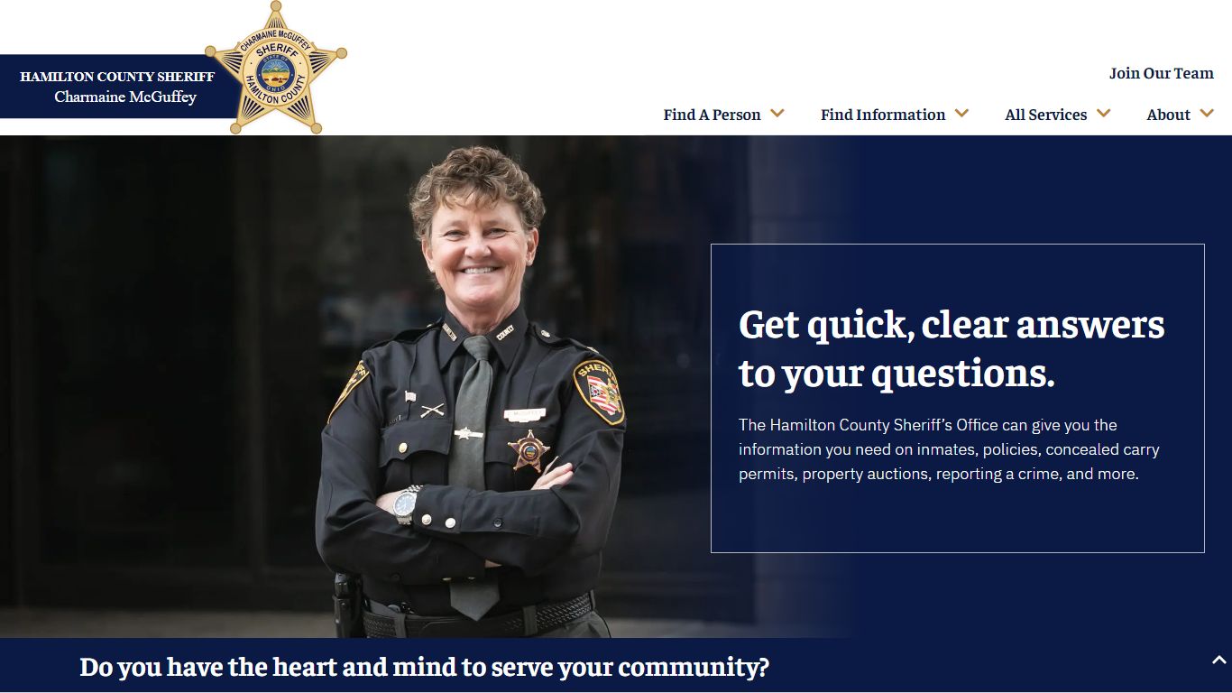Inmate Search - Hamilton County Sheriff's Office