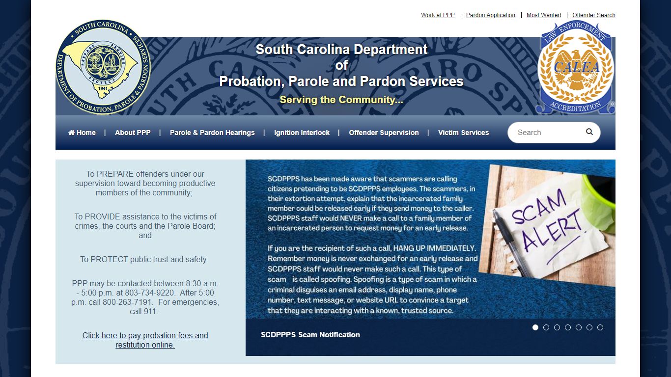 Offender Search | SCDPPPS - South Carolina Department of Probation ...